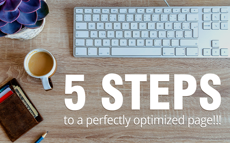 5 Steps to a Perfectly Optimized Page!!!